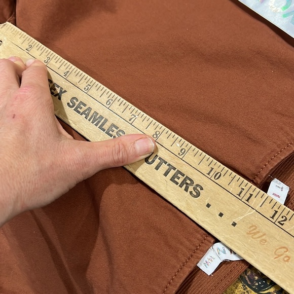 NWT Tinseltown Trendy Fall Rust Plus Size High Rise Flared Leg Jeans Stretch - Picture 5 of 6